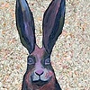 Standing Rabbit in Gold Leaf