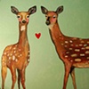 Two Deer with Heart