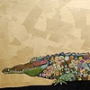Crocodile in Gold