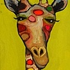 Giraffe in Lime Green