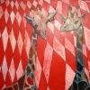 giraffe in pink diamonds