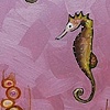 Seahorses in Metallic Pink