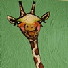 Tiny Giraffe in Turquoise