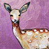 Tiny Fawn in Electric Lavender