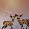 Fawns in Super Light Iridescent Pink