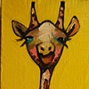 Tiny Giraffe in Glossy Yellow Slicker