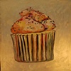 White Cupcake with Rainbow Sprinkles in Pearl