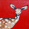 Tiny Fawn in Gloss Red