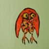 Owl in Light Blue