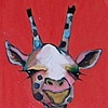 Giraffe in Glossy Apricot