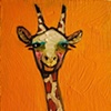 Tiny Giraffe in Orange