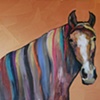 Horse in Metallic Copper