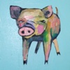 Little Pig in Blue