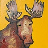 Tiny Moose in Tangerine