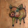 Piggy in Metallic Orange