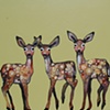 3 Dancers in Lemongrass Green