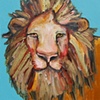 Tiny Lion in Blue