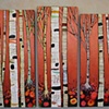 Birch Tree Forest in Copper