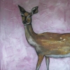 Deer in Metallic Pink