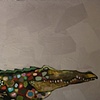Crocodile in Vintage Gold