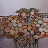 Woolly Sheep Family in Super Light Iridescent Pink
