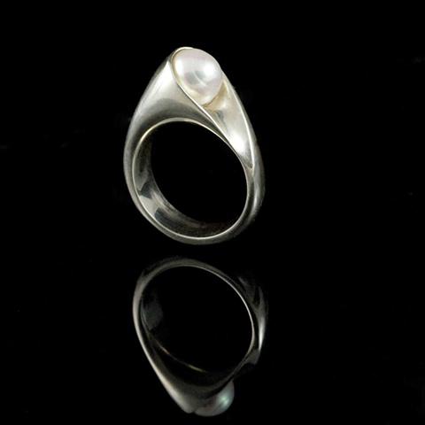 Wrapped  Pearl Ring