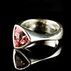 Pink Tourmaline Tetra Sterling Silver Ring