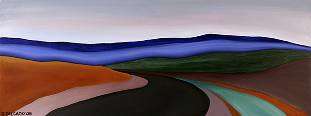 paintings on metal, landscape