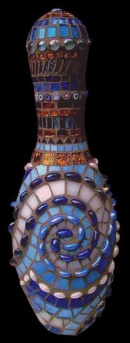 Glass Mosaic Bowling Pin