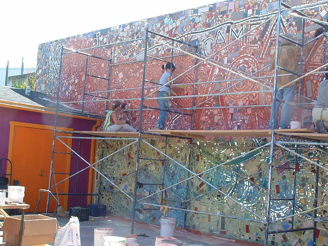 Isaiah Zagar Tile and Mirror Community Mural 