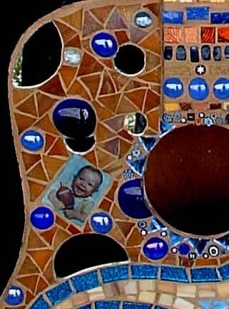 Glass Mosaic Guitar