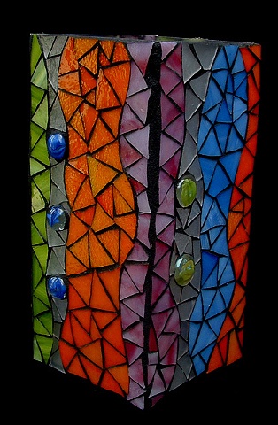 Stained glass lamp.