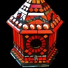 Glass Lady Bug Birdhouse