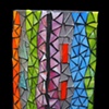 Back view of the stained glass lamp