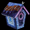 Purple Glass Mosaic Birdhouse