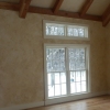 Textured walls in family room