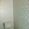 All over stencil in bathroom