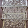 glass table tops - silver leaf.