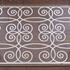 glass table top - silver leaf