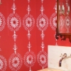 Stencil in powder room
