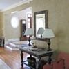 Metallic plaster in living room