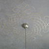 Ceiling design on metallic glaze