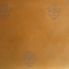 Blue stencil on parchment finish