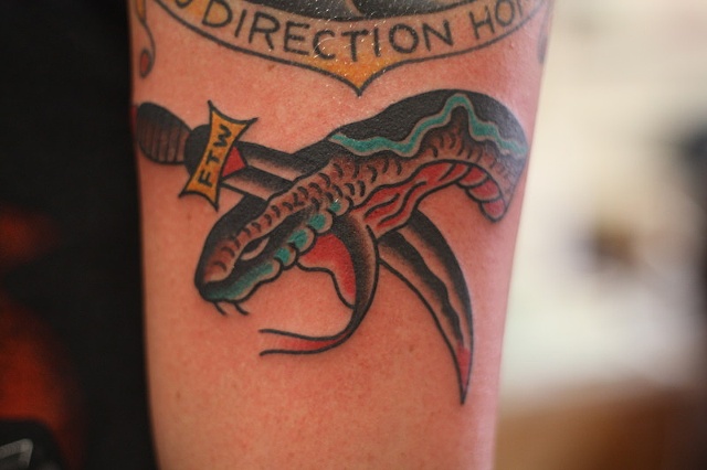 Snake Dagger Tattoo