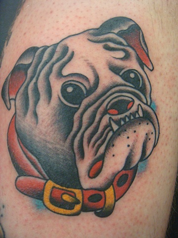 Bulldog tattoo