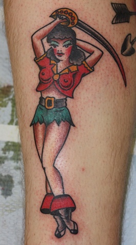 Pirate Pin-up Tattoo