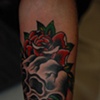 skull/rose