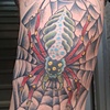 Spider Knee Tattoo