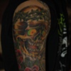 prayin' skull/roses 