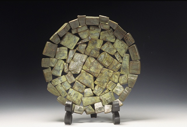 Large green platter